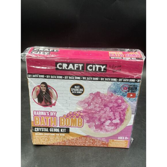 Karina’s DIY Bath Bomb Kit, Crystal Geode Kit - Picture 1 of 2